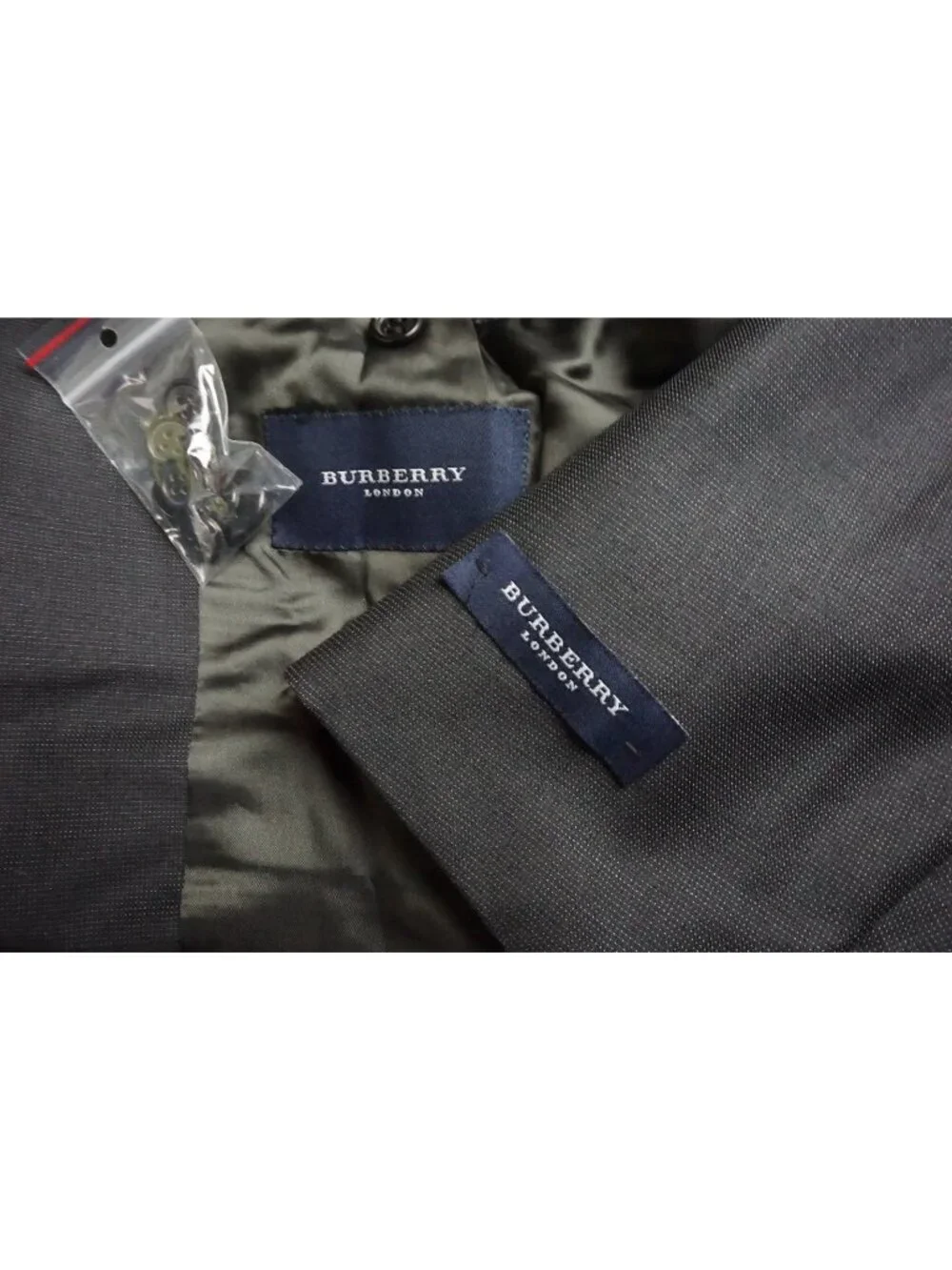 Burberry London Brown Pindot Silk Blend 2 Pc Suit Jacket Pants Sz 50R BRAND NEW
